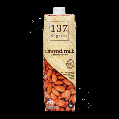 Sanglafoods giphygifmaker giphyattribution almond milk 137 degrees GIF