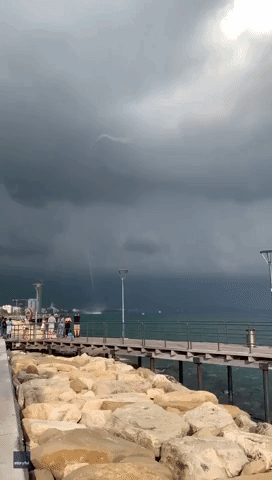 Onlookers Wowed by Waterspout in Cyprus