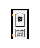 Door Sasquatch Sticker by Tacoma Laser Clinic