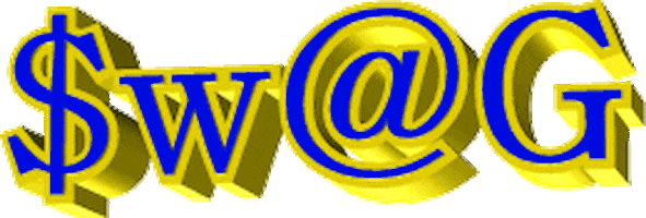 swag zooming in Sticker by AnimatedText
