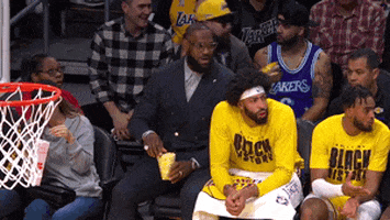Los Angeles Lakers Popcorn GIF by NBA