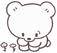 Bear 花 Sticker by akaKUMA