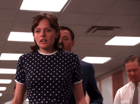 petefrommadmen pete and peggy peggy mad men pegpete pete mad men GIF
