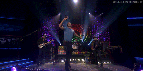 coldplay GIF by The Tonight Show Starring Jimmy Fallon