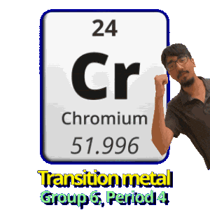 Cr Transition Metals Sticker