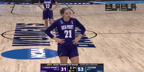 Tired Womens Basketball GIF by NCAA Championships