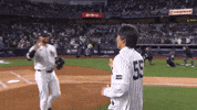 New York Yankees Hug GIF by MLB