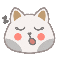 Sleepy Cat Sticker by Demic