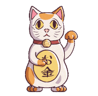 silvereeps cat gato coin luck Sticker