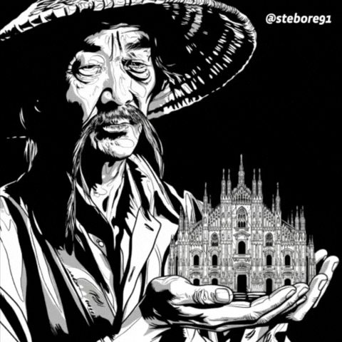 Milan Cathedral Monk GIF