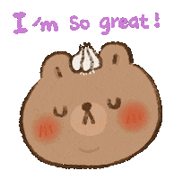 Happy Bear Sticker
