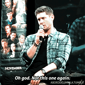 aborddelimpala giphyupload jensen ackles not again aborddelimpala GIF
