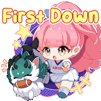 Super Bowl Football Sticker by DigiDaigaku