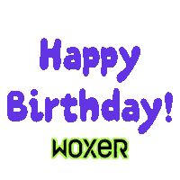Happy Birthday Sticker by Woxer