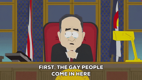 Court room gay GIF by South Park 