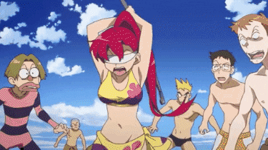 BluudyManikin777 giphygifmaker giphygifmakermobile tengen toppa gurren lagann yoko littner GIF