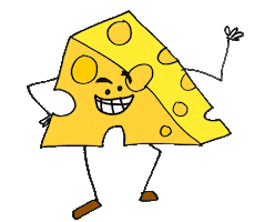 Cheese Sticker by But Like Maybe