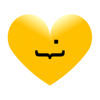 HappyDesenvolvimento happy amor coracao yellowheart Sticker