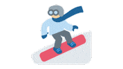 Man Snowboard Sticker by EmojiVid