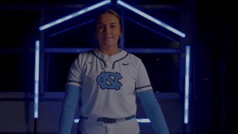 Dab Softball GIF by UNC Tar Heels