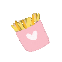 Papitas Fritas Pink Sticker by Capachitos