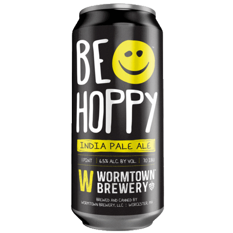be hoppy india pale ale Sticker by Wormtown Brewery