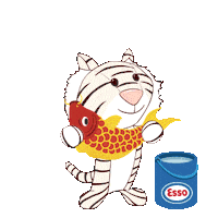 EssoSG happy health tiger cny Sticker
