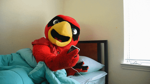 Tired Big Red GIF by Lamar University