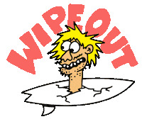 brdstores wipeout brd boardriders cariboo Sticker
