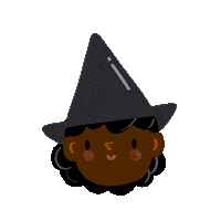 Black Girl Hello Sticker by La Griffe de Maho