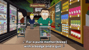 whole foods gun GIF by South Park 