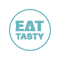 Eat_Tasty food logo yummy delivery Sticker