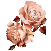 wada1_ art rose painting roses Sticker