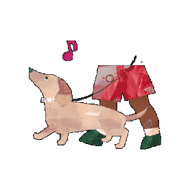 Dog Walking Sticker