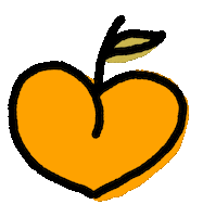 Peach The Lounge Sticker