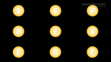 Animated Currency Coin Symbols
