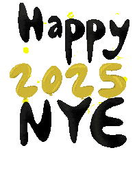 Happy New Year Confetti Sticker
