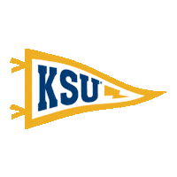 Golden Flashes Flag Sticker by Kent State Alumni