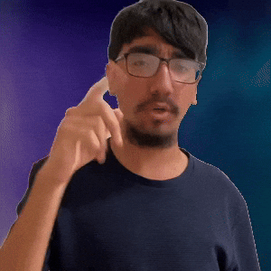 Pointing downward