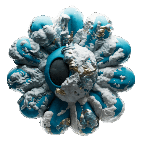 3D Displacement Sticker by Evan Hilton