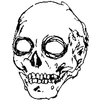 Skull Vinny Sticker by Zero Skateboards