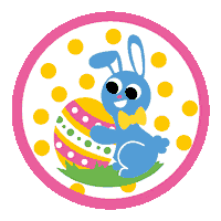 Easter Egg Patches Sticker by Bos Animation