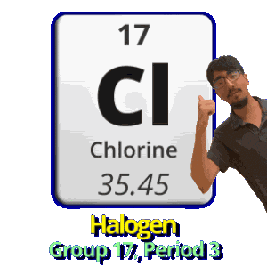 Cl Chlorine Sticker
