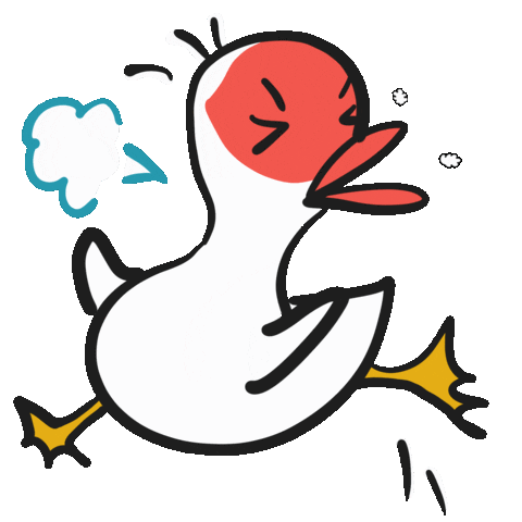 Juwin giphyattribution angry duck juwinwork Sticker