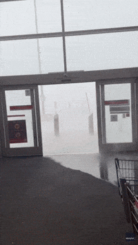 Target Employee Secures Doors in Delaware Store Amid 'Intense' Thunderstorm