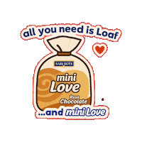 SARIROTIROTINYAINDONESIA love roti mini love sari roti Sticker