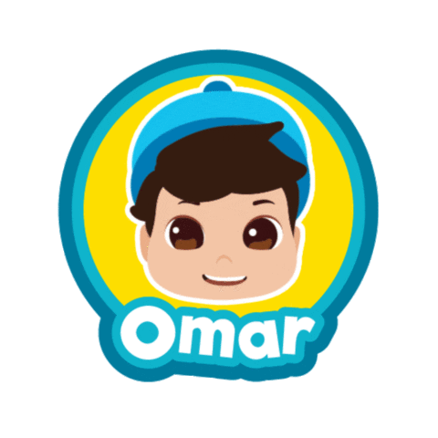 Animation Omar Dan Hana Sticker by Omar & Hana - Islamic Songs for Kids