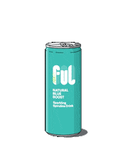 FULFOODS drink blue positive active Sticker