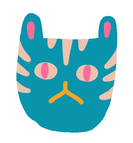 Cat Sticker by Cinta Hosta
