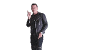 black jacket celebrate Sticker by Universal Music Africa